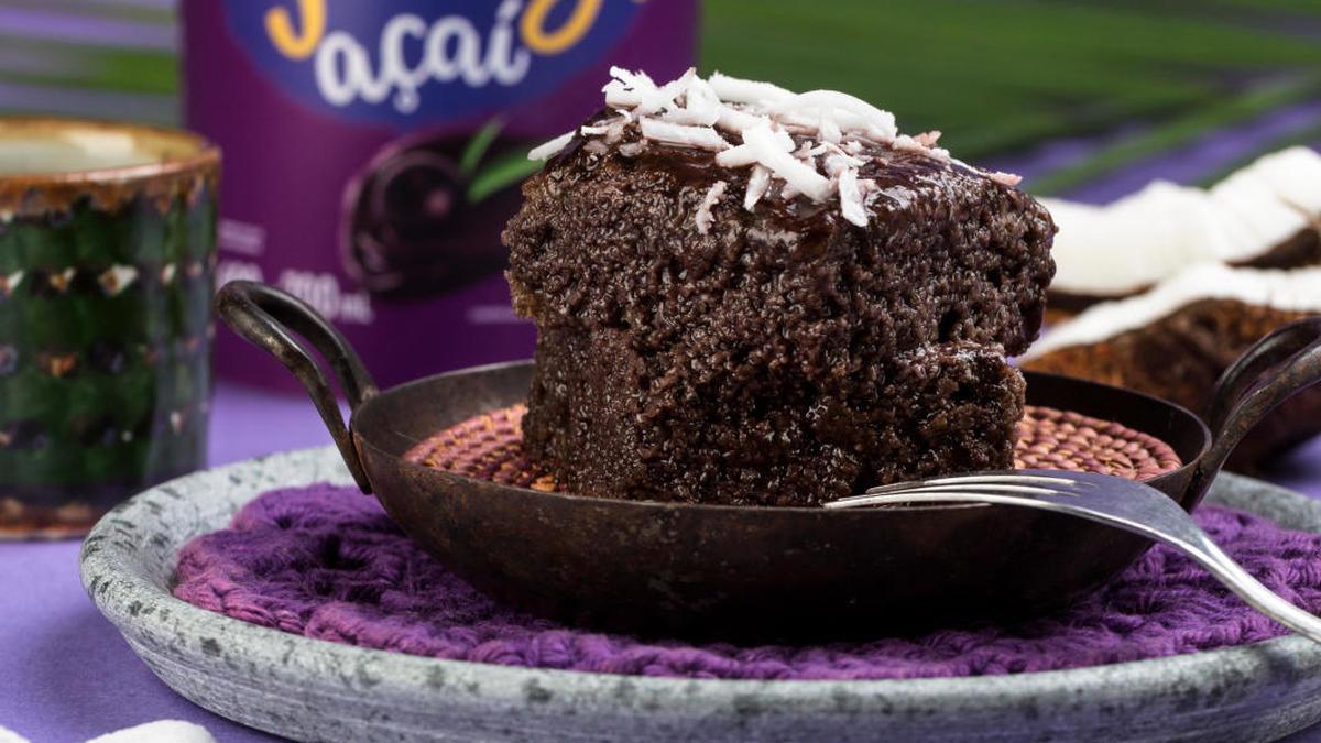 Receita de Bolo gelado de açaí - Comida e Receitas