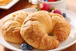 Massa semi folhada para croissant