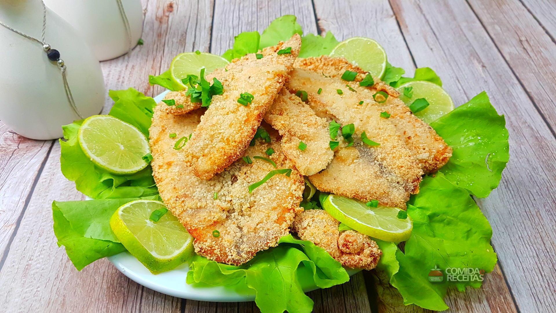 Receita de Tilápia frita com limão Comida e Receitas