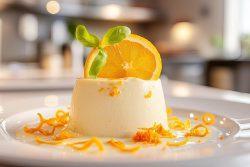 Flan de iogurte e geleia