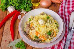 Arroz integral à grega