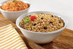 Arroz 7 grãos com farofa de cenoura